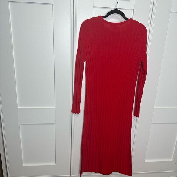 ASOS Maternity size 8 red knit sweater dress midi (R1) - Picture 4 of 6